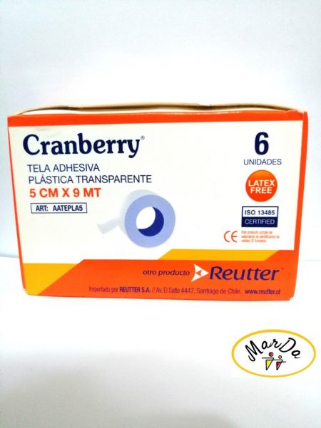 TELA/CINTA ADHESIVA PLASTICA 5 CM X 9 MTS COLOR BLANCO TRANSPORE