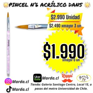 PINCEL ACRILICO N°6 DANS PURPLE