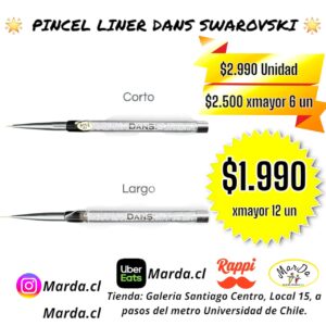 PINCEL LINER DANS SWAROVSKI PARA DIBUJO O DISEÑO (CORTO O LARGO)