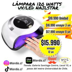 LAMPARA UV/LED NAILSTAR 120 WATTS SENSOR TEMPORIZADOR