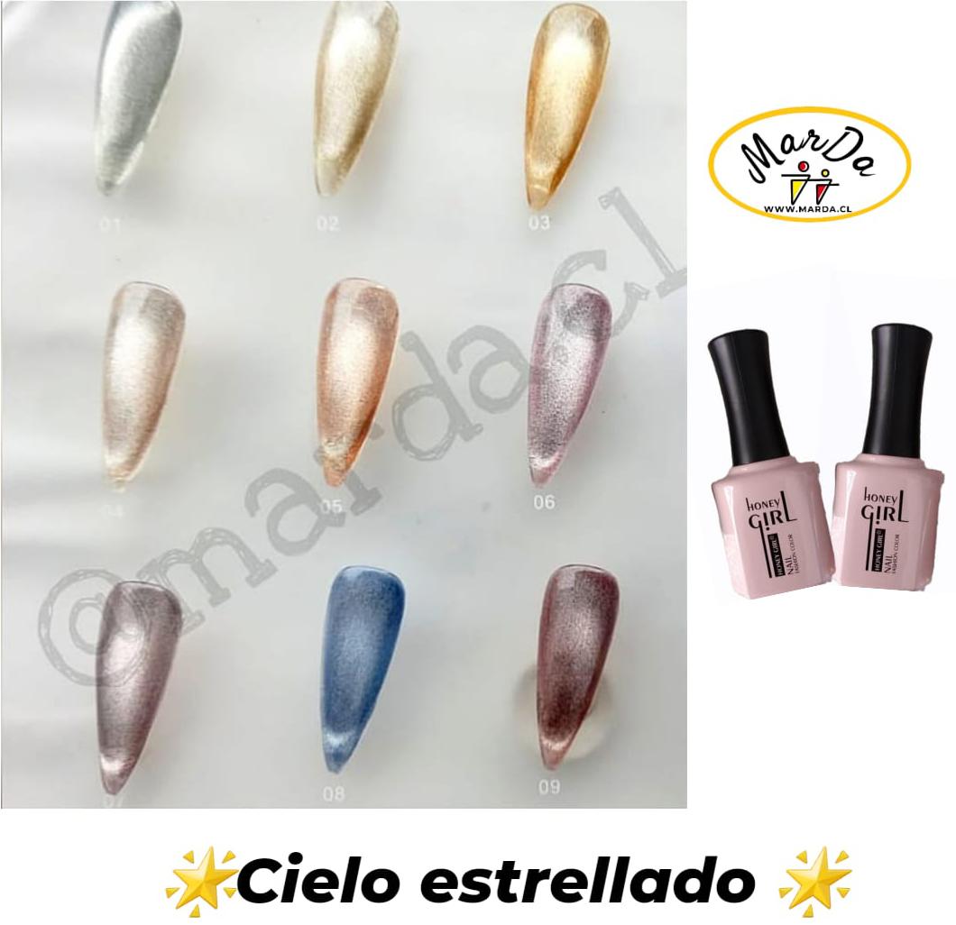 ESMALTE PERMANENTE OJO DE GATO HONEY GIRL CIELO ESTRELLADO CODIGO 3 - Imagen 3