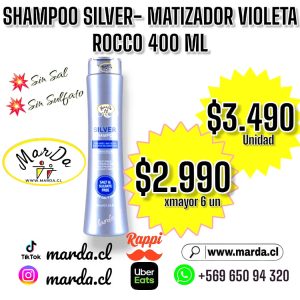MATIZADOR SILVER ROCCO SIN SAL NI SULFATO 400 ML