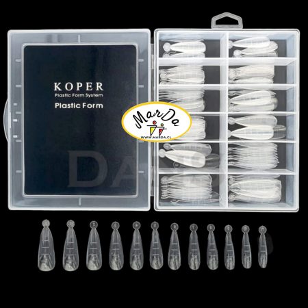 TIPS MOLDE DUAL SYSTEM PARA POLYGEL 120 UNIDADES STILETTO REUTILIZABLES