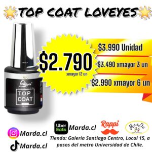TOP COAT LOVEYES 15 ML