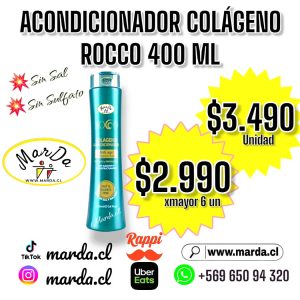 ACONDICIONADOR COLAGENO ROCCO SIN SAL NI SULFATO 400 ML