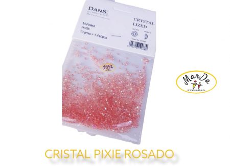 MODELO PIXIS ROSADO SOBRE CRISTALES PARA DECORACION PARA MANICURE