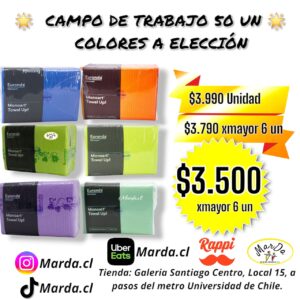 CAMPO DE TRABAJO 50 UNIDADES A ELECCION COLOR
