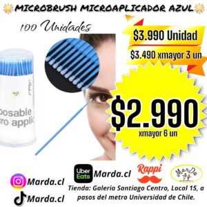 MICROBRUSH MICROAPLICADOR AZUL