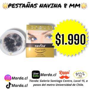PESTAÑAS EXTENSION NAVINA 8 MM