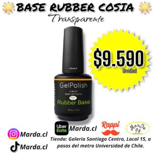 BASE RUBBER COSIA 15 ML TRANSPARENTE