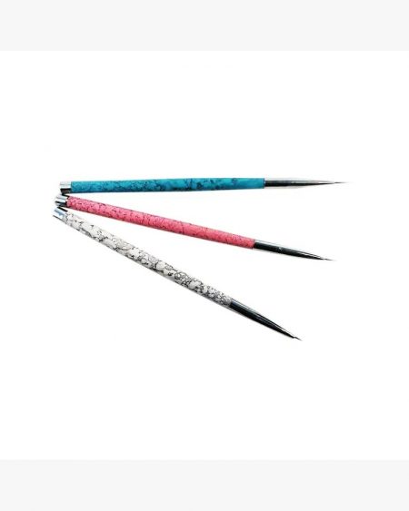 SET DE 3 PINCEL LINER PARA DIBUJO O DISEÑO ESTILO MARMOL