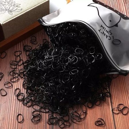 BANDAS ELASTICAS PARA TRENZAS MOÑOS PEINADOS 500 UN
