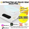 EXTRACTOR DE POLVO PARA UÑAS – ASPIRADORA PARA MANICURE PEDICURE 80W UÑAS COLOR BLANCO - Imagen 3