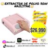 EXTRACTOR DE POLVO PARA UÑAS - ASPIRADORA PARA MANICURE PEDICURE 80W UÑAS COLOR ROSADO - Imagen 7