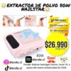EXTRACTOR DE POLVO PARA UÑAS - ASPIRADORA PARA MANICURE PEDICURE 80W UÑAS COLOR ROSADO - Imagen 9