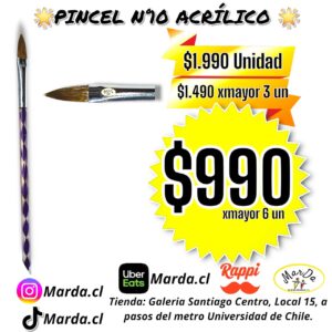 PINCEL ACRILICO N°10
