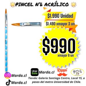 PINCEL ACRILICO N°6
