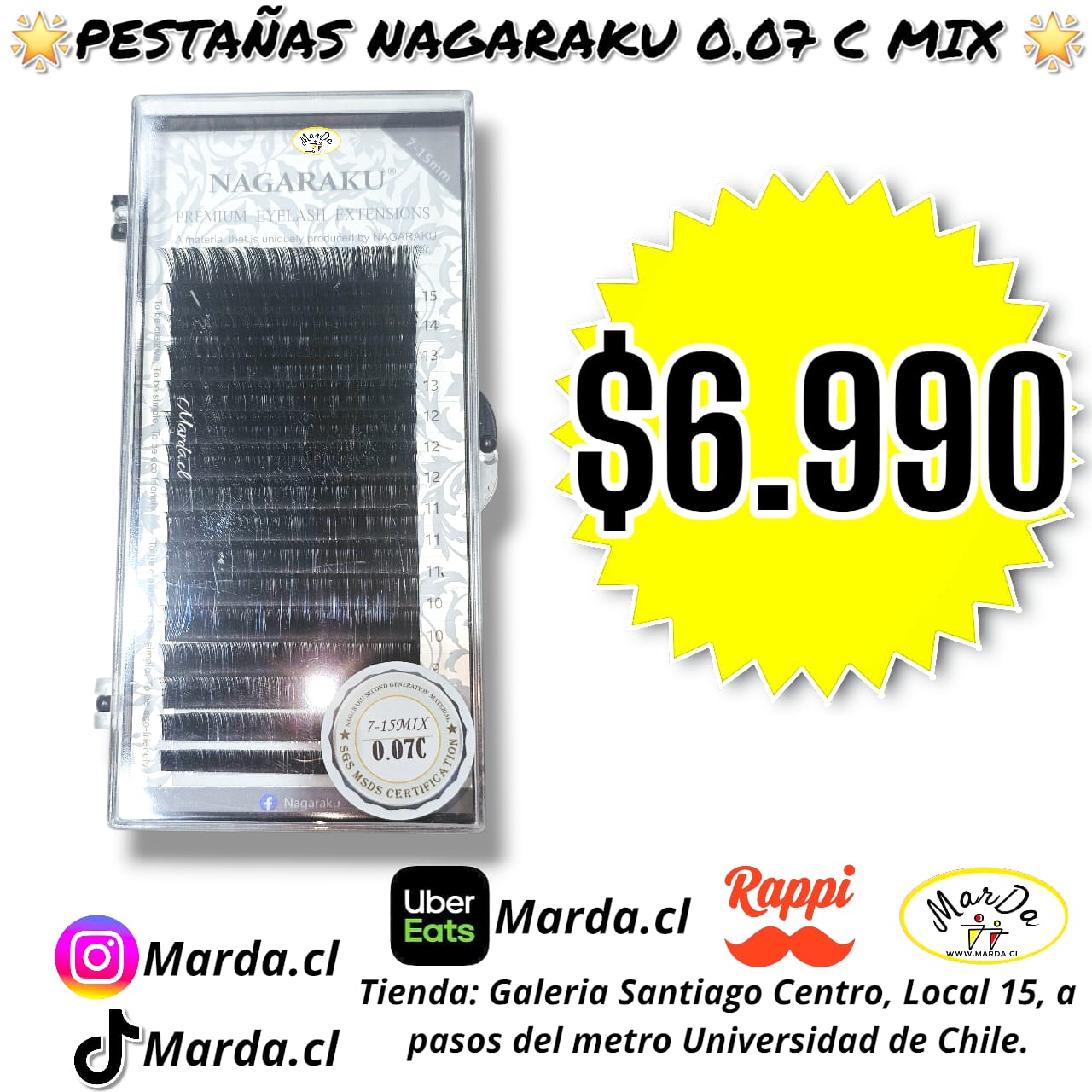 PESTAÑA NAGARAKU 0.07 C MIX