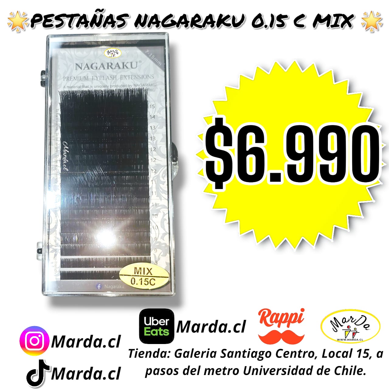 PESTAÑA NAGARAKU 0.15 C MIX