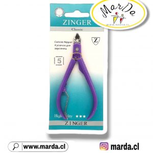 ALICATE CORTACUTICULA PROFESIONAL ZINGER COLOR MORADO