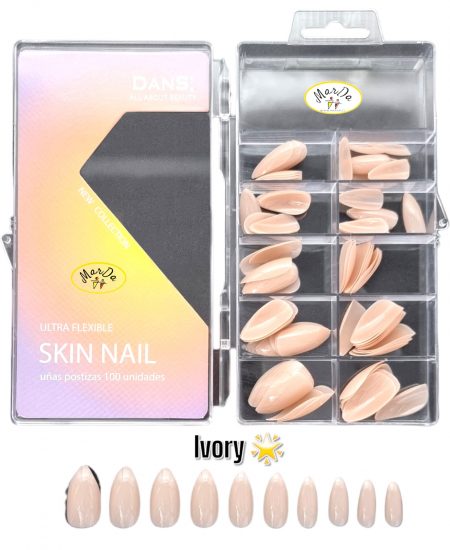 UÑAS POSTIZAS SKIN NAIL IVORY DANS 100 UN