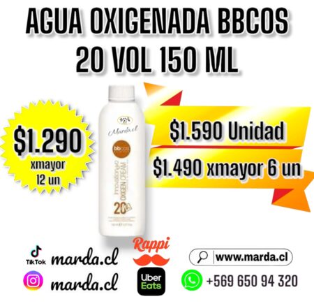 AGUA OXIGENADA INNOVATIONevo 20 VOLUMENES 150 ML OXIDANTE EN CREMA