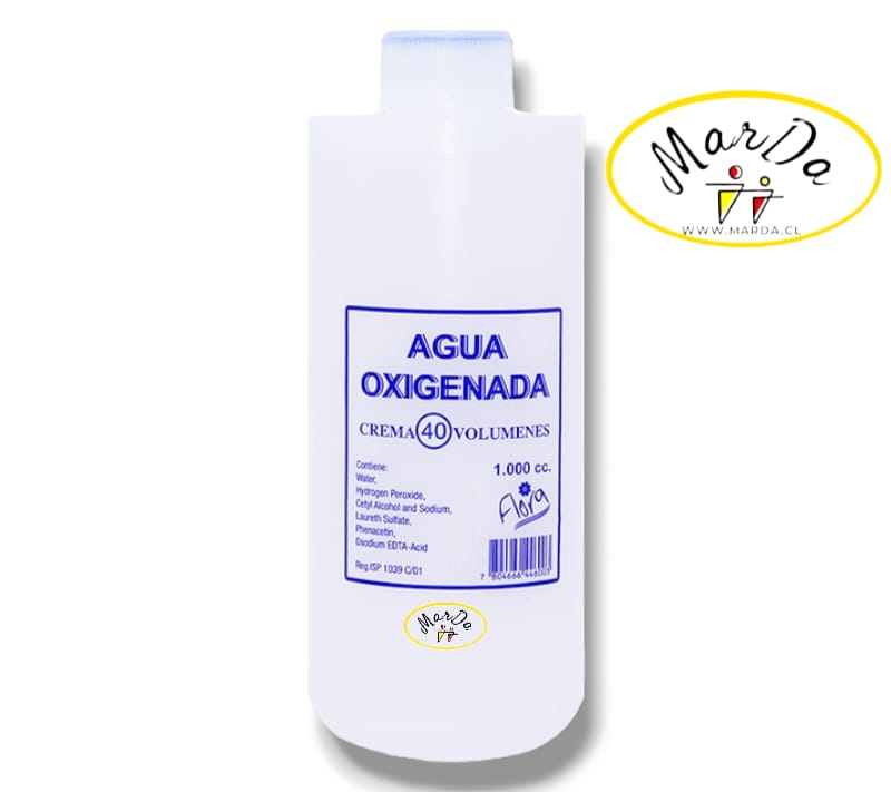 Agua Oxigenada En Crema 1 Litro Vol 10 - 20 - 30 - 40