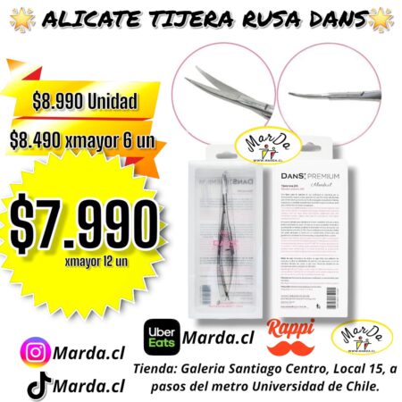 ALICATE TIJERA PARA MANICURE RUSA PROFESIONAL DANS