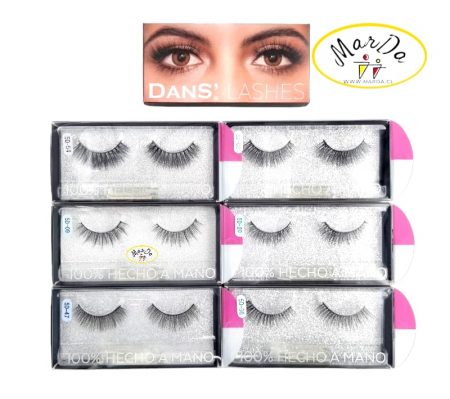 PESTAÑAS POSTIZAS 5D LASHES DANS - PAR - HECHO A MANO