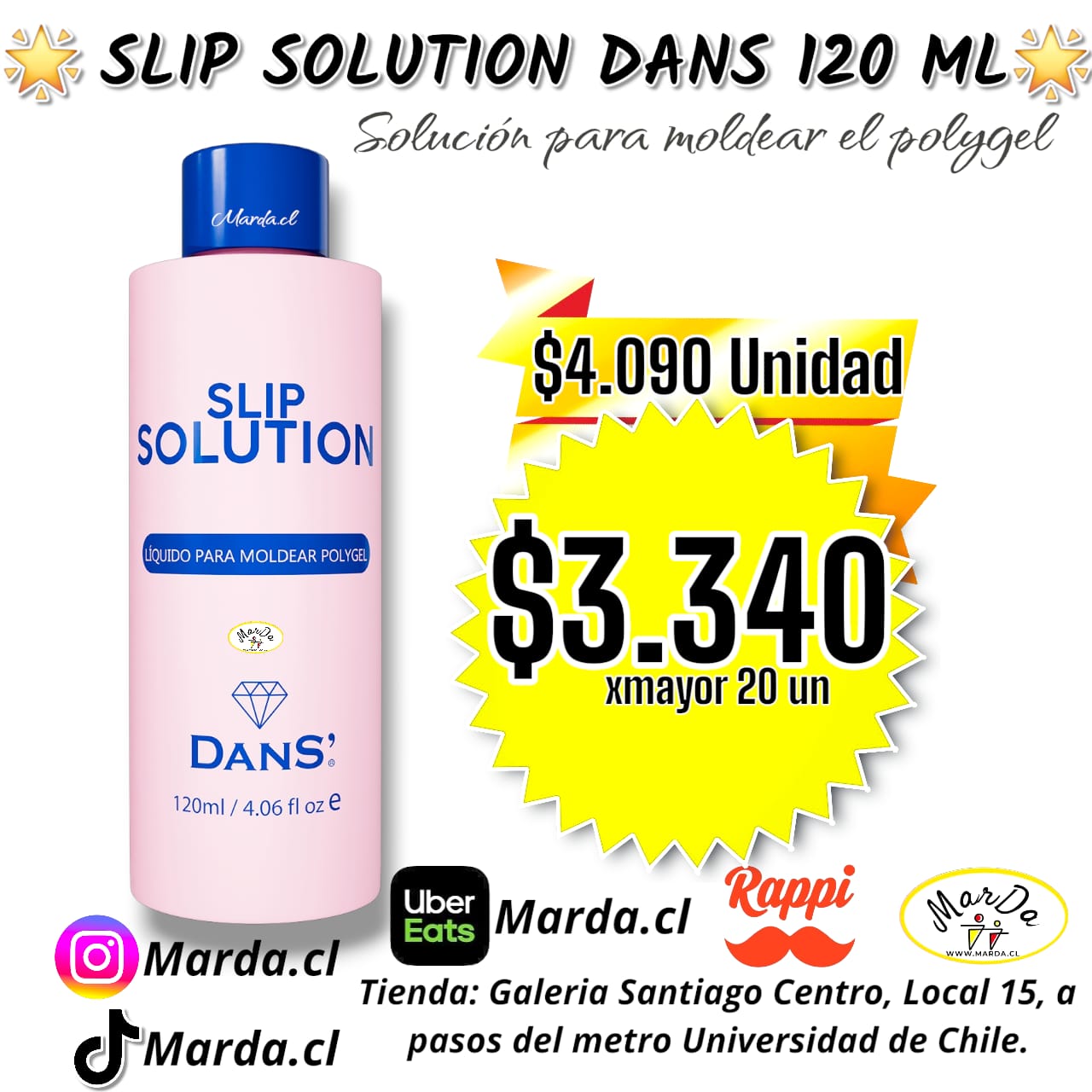 SLIP SOLUTION DANS - SOLUCION PARA MOLDEAR POLYGEL