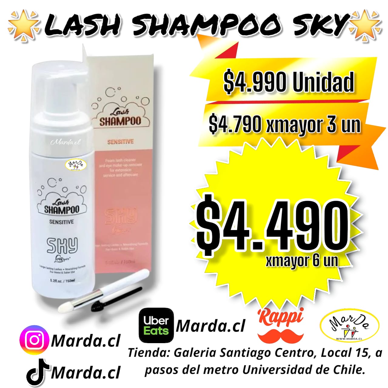 LASH SHAMPOO SKY LIMPIADOR PARA PESTAÑAS