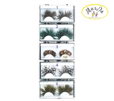 PESTAÑAS POSTIZAS PLUMA DISEÑO PAR