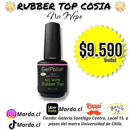 RUBBER TOP COSIA NO WIPE 15 ML