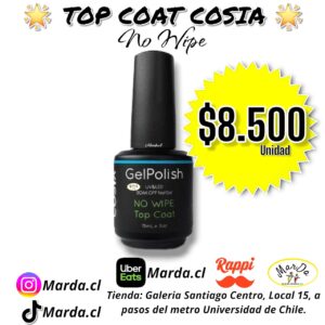 TOP COAT NO WIPE COSIA 15 ML