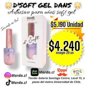 D´SOFT DANS (GEL ADHESIVO PEGAMENTO PARA UÑAS SOFT GEL)