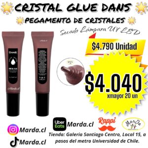 CRISTAL GLUE DANS PEGAMENTO DE CRISTALES GEL UV 8 ML