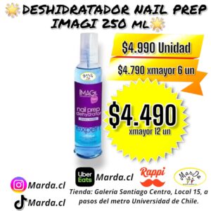 NAIL PREP DESHIDRATADOR IMAGI CON DISPENSADOR 250 ML