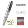TORNO LAPIZ INALAMBRICO 35.000 RPM PORTATIL Y RECARGABLE NAILSTAR DREMEL PLATEADO - Imagen 2