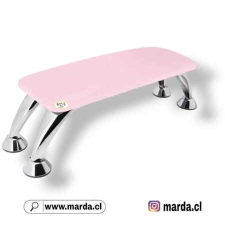 ALMOHADILLA PARA MANICURE PEDICURE POSAMANOS CUERINA METAL