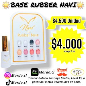 BASE RUBBER NAVI 10 ML COLOR A ELECCION