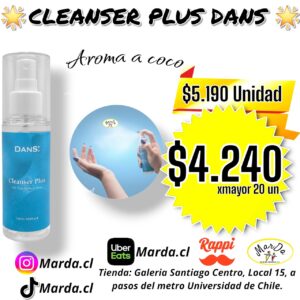 CLEANSER PLUS DANS - SANITIZER SPRAY 120 ML