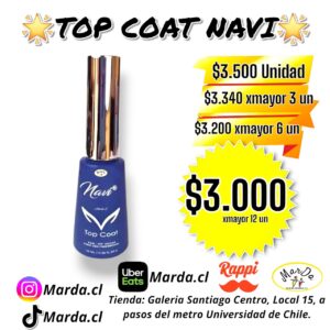 TOP COAT NAVI 10 ML
