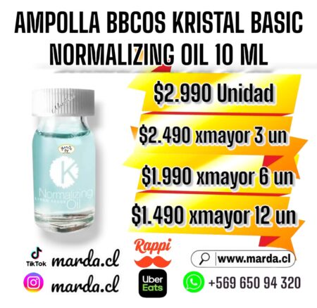 AMPOLLA BBCOS KRISTAL BASIC NORMALIZING OIL 10ML