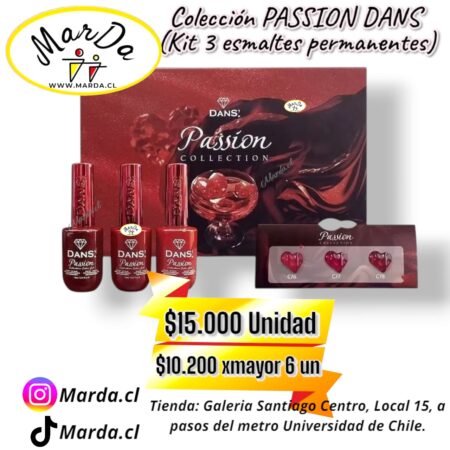 COLECCION PASSION DANS (3 ESMALTES PERMANENTES)