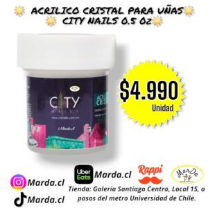 ACRILICO CRISTAL CITY NAILS 0.5 0z