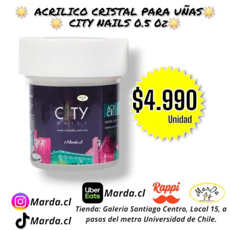 ACRILICO CRISTAL CITY NAILS 0.5 0z