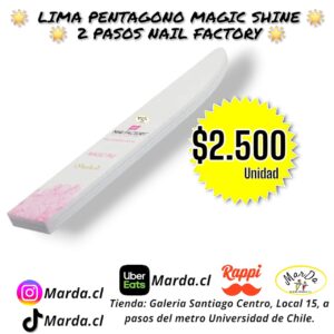 LIMA PENTAGONO MAGIC SHINE 2 PASOS NAIL FACTORY 400/2000