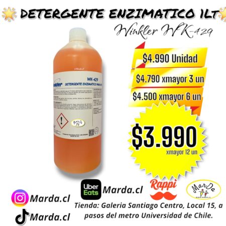 DETERGENTE ENZIMATICO 1 LITRO WINKLER WK-429