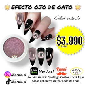 EFECTO OJO DE GATO COLOR ROSADO