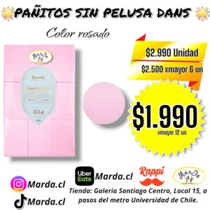 TOALLAS DE PAPEL PAÑITOS SIN PELUSA PARA UÑAS ALMOHADILLA COLOR ROSADO DANS